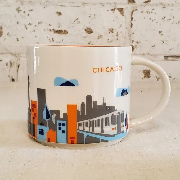 Starbucks Chicago | You Are Here Collection | Coffee Mug Cup 14 oz - Picture 2 of 7